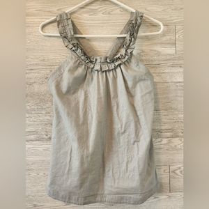 J. CREW Scoop Ruffle Neck Top